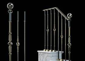 现代金属楼梯护栏3D模型下载 现代金属楼梯护栏3D模型下载