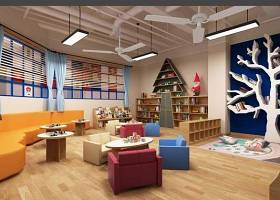 现代幼儿园图书室3D模型下载下载 现代幼儿园图书室3D模型下载下载