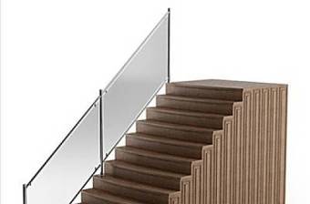 现代白色木艺楼梯63D模型下载 现代白色木艺楼梯63D模型下载