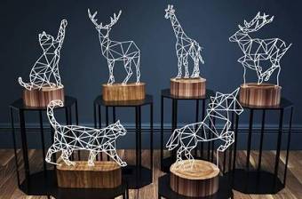 现代小鹿动物造型装饰灯组合3D模型下载 现代小鹿动物造型装饰灯组合3D模型下载