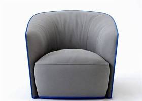 现代灰色皮质单人沙发3D模型下载 现代灰色皮质单人沙发3D模型下载
