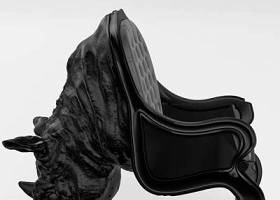 欧式犀牛头造型休闲椅3D模型下载 欧式犀牛头造型休闲椅3D模型下载