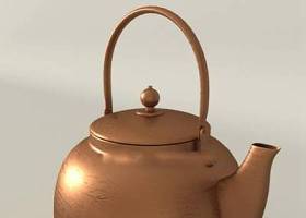 中式铜制茶壶中式 铜制茶壶3D模型下载 中式铜制茶壶中式 铜制茶壶3D模型下载