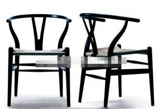 新中式黑色木艺圈椅3D模型下载 新中式黑色木艺圈椅3D模型下载