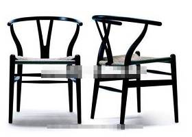 新中式黑色木艺圈椅3D模型下载 新中式黑色木艺圈椅3D模型下载