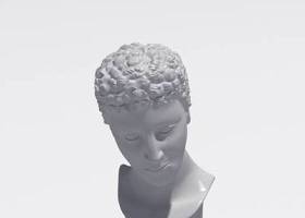 白色陶艺雕塑3D模型下载 白色陶艺雕塑3D模型下载