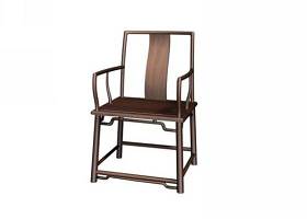 传统中式原木色木艺扶手椅3D模型下载 传统中式原木色木艺扶手椅3D模型下载