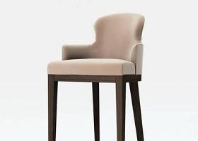 现代布艺吧台椅3D模型下载 现代布艺吧台椅3D模型下载