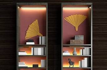 现代书柜书箱饰品组合3D模型下载 现代书柜书箱饰品组合3D模型下载
