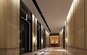 现代原木色酒店电梯间3D模型下载 现代原木色酒店电梯间3D模型下载