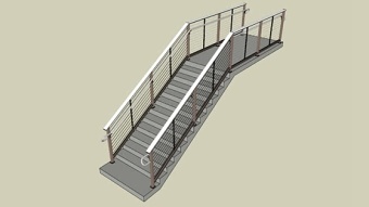 铁艺楼梯 草图大师模型SU模型下载 铁艺楼梯 草图大师模型SU模型下载