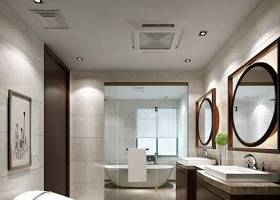 现代家居卫生间 白色马桶 棕色卫浴镜3D模型下载 现代家居卫生间 白色马桶 棕色卫浴镜3D模型下载