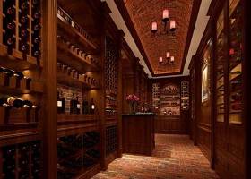 传统美式棕色长方形木艺酒柜3D模型下载 传统美式棕色长方形木艺酒柜3D模型下载