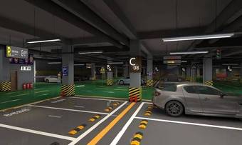 现代地下停车场3D模型下载 现代地下停车场3D模型下载