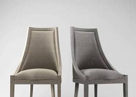 美式简约灰色布艺休闲椅3D模型下载 美式简约灰色布艺休闲椅3D模型下载