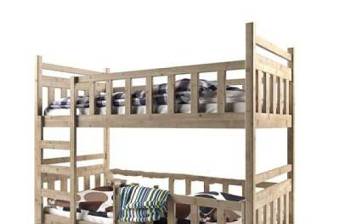 实木双层床床具 双层床 收纳 实木床 欧式简约 护栏3D模型下载 实木双层床床具 双层床 收纳 实木床 欧式简约 护栏3D模型下载