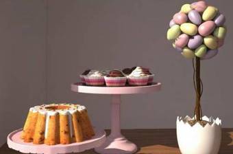 现代蛋糕架甜点组合3D模型下载 现代蛋糕架甜点组合3D模型下载