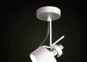 现代银色铁艺筒灯射灯3D模型下载 现代银色铁艺筒灯射灯3D模型下载