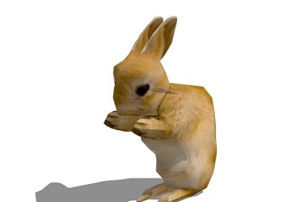 兔子SU模型下载 兔子SU模型下载