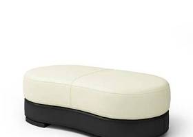 现代米色皮质沙发凳3D模型下载 现代米色皮质沙发凳3D模型下载