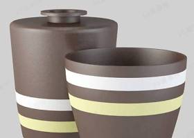 棕色陶艺罐子3D模型下载 棕色陶艺罐子3D模型下载
