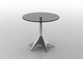 现代圆形玻璃休闲桌3D模型下载 现代圆形玻璃休闲桌3D模型下载