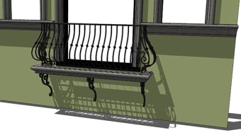 铁艺楼梯 草图大师模型SU模型下载 铁艺楼梯 草图大师模型SU模型下载