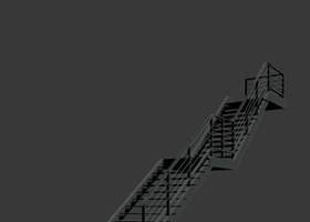 现代黑色铁艺楼梯3D模型下载 现代黑色铁艺楼梯3D模型下载