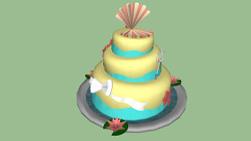 安妮和芬尼克的婚礼蛋糕 植物 其他 杯子 美食 饰品 SU模型下载 安妮和芬尼克的婚礼蛋糕 植物 其他 杯子 美食 饰品 SU模型下载