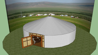 蒙古包 蒙古包 帐篷 天文馆 SU模型下载 蒙古包 蒙古包 帐篷 天文馆 SU模型下载