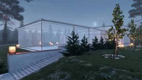 现代室外绿植园林景观夜景3D模型下载下载 现代室外绿植园林景观夜景3D模型下载下载
