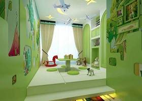 现代男孩儿童房 现代绿色木艺休闲桌3D模型下载 现代男孩儿童房 现代绿色木艺休闲桌3D模型下载
