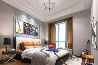 现代男孩房卧室空间3D模型下载 现代男孩房卧室空间3D模型下载