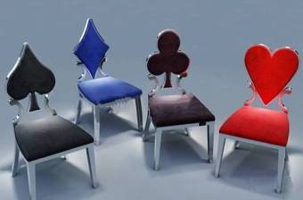 现代扑克牌不锈钢个性单椅组合3D模型下载 现代扑克牌不锈钢个性单椅组合3D模型下载