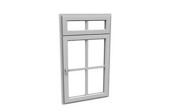 现代长方形玻璃平开窗3D模型下载 现代长方形玻璃平开窗3D模型下载