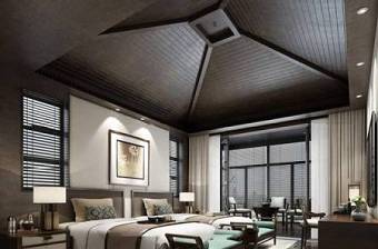 中式酒店客房双人间3D模型下载 中式酒店客房双人间3D模型下载