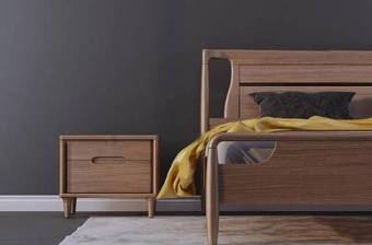 新中式实木双人床床头柜组合3D模型下载 新中式实木双人床床头柜组合3D模型下载