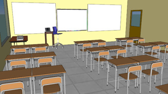 教室 教室 SU模型下载 教室 教室 SU模型下载