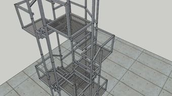 铁艺楼梯 草图大师模型SU模型下载 铁艺楼梯 草图大师模型SU模型下载
