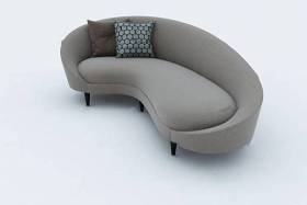 现代弧形多人沙发3D模型下载 现代弧形多人沙发3D模型下载