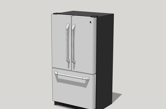 双开门冰箱su模型下载 双开门冰箱su模型下载