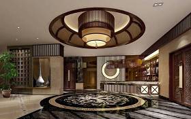 新中式酒店大堂 新中式吊灯3D模型下载 新中式酒店大堂 新中式吊灯3D模型下载