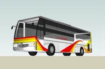 大巴车巴士su模型下载 大巴车巴士su模型下载