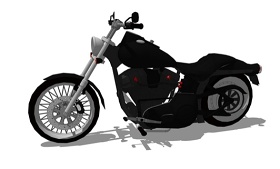 摩托车SU模型下载 摩托车SU模型下载