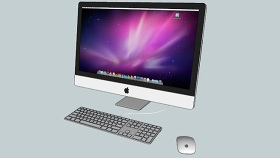 苹果IMAC 27 +键盘+鼠标 电脑 显示器 笔记本电脑 鼠标 键盘 SU模型下载 苹果IMAC 27 +键盘+鼠标 电脑 显示器 笔记本电脑 鼠标 键盘 SU模型下载