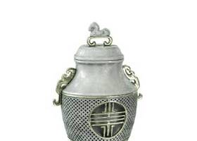 灰色陶艺罐子3D模型下载 灰色陶艺罐子3D模型下载