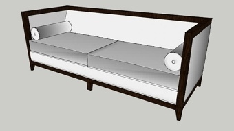 双人沙发 草图大师模型SU模型下载 双人沙发 草图大师模型SU模型下载