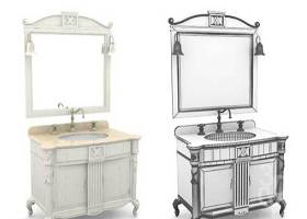 现代白色浴室柜3D模型下载 现代白色浴室柜3D模型下载