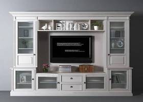 美式电视柜饰品组合3d模型下载 美式电视柜饰品组合3d模型下载