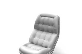 现代白模皮质汽车座椅3D模型下载 现代白模皮质汽车座椅3D模型下载